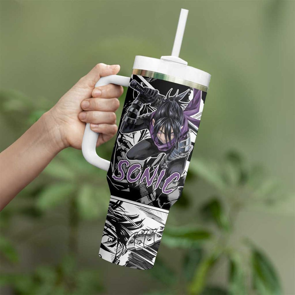 Sonic - One Punch Man Tumbler With Handle Anime Mix Manga Style TS04 Sonic - One Punch Man Tumbler With Handle Anime Mix Manga Style TS04