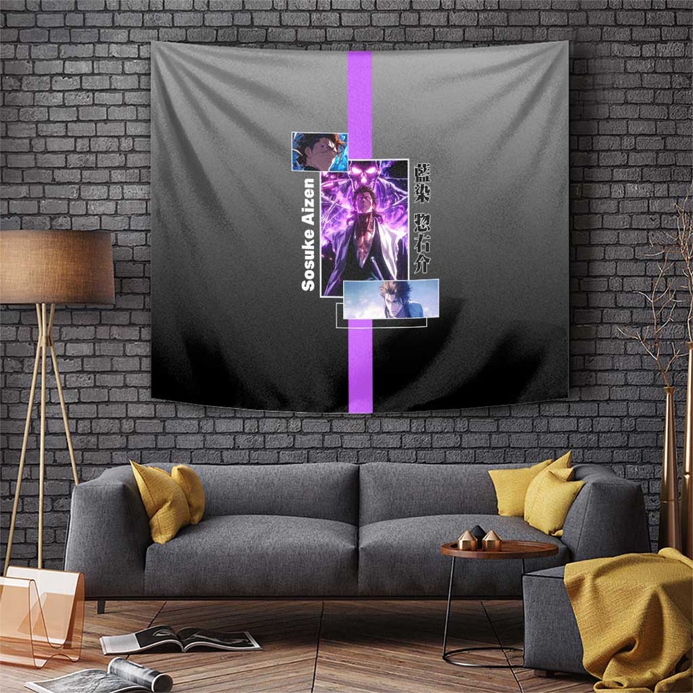 Sosuke Aizen Bleach Tapestry Anime Style TS04 Sosuke Aizen Bleach Tapestry Anime Style TS04