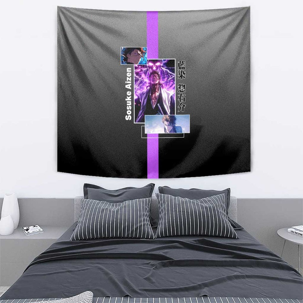 Sosuke Aizen Bleach Tapestry Anime Style TS04 Sosuke Aizen Bleach Tapestry Anime Style TS04