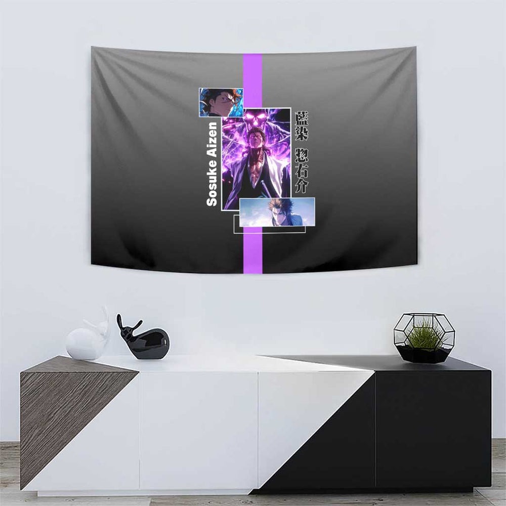 Sosuke Aizen Bleach Tapestry Anime Style TS04 Sosuke Aizen Bleach Tapestry Anime Style TS04