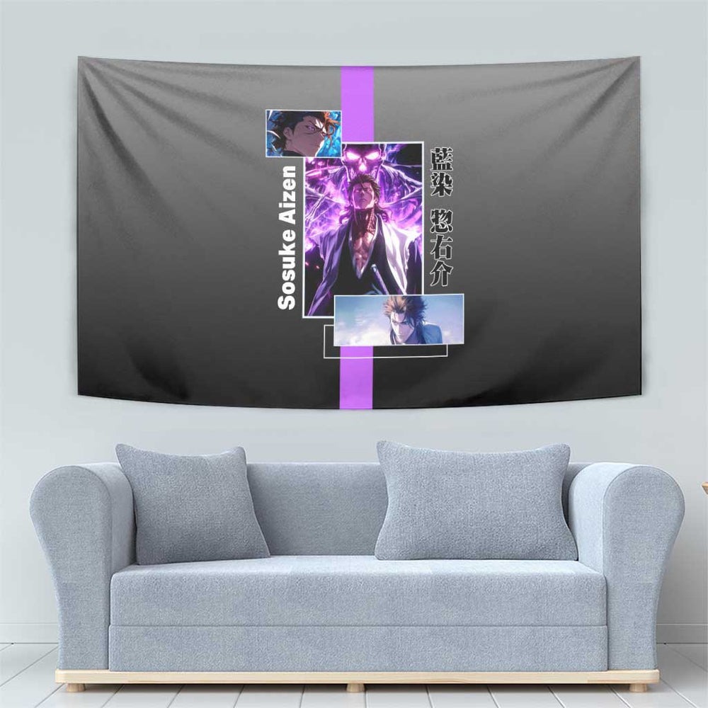 Sosuke Aizen Bleach Tapestry Anime Style TS04 Sosuke Aizen Bleach Tapestry Anime Style TS04