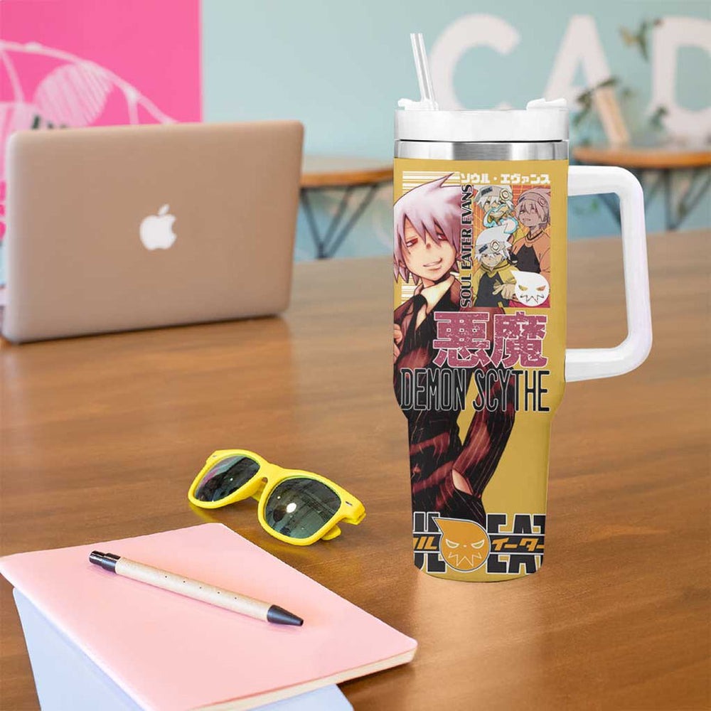 Soul Evans Soul Eater Tumbler With Handle Anime Style TS04 Soul Evans Soul Eater Tumbler With Handle Anime Style TS04