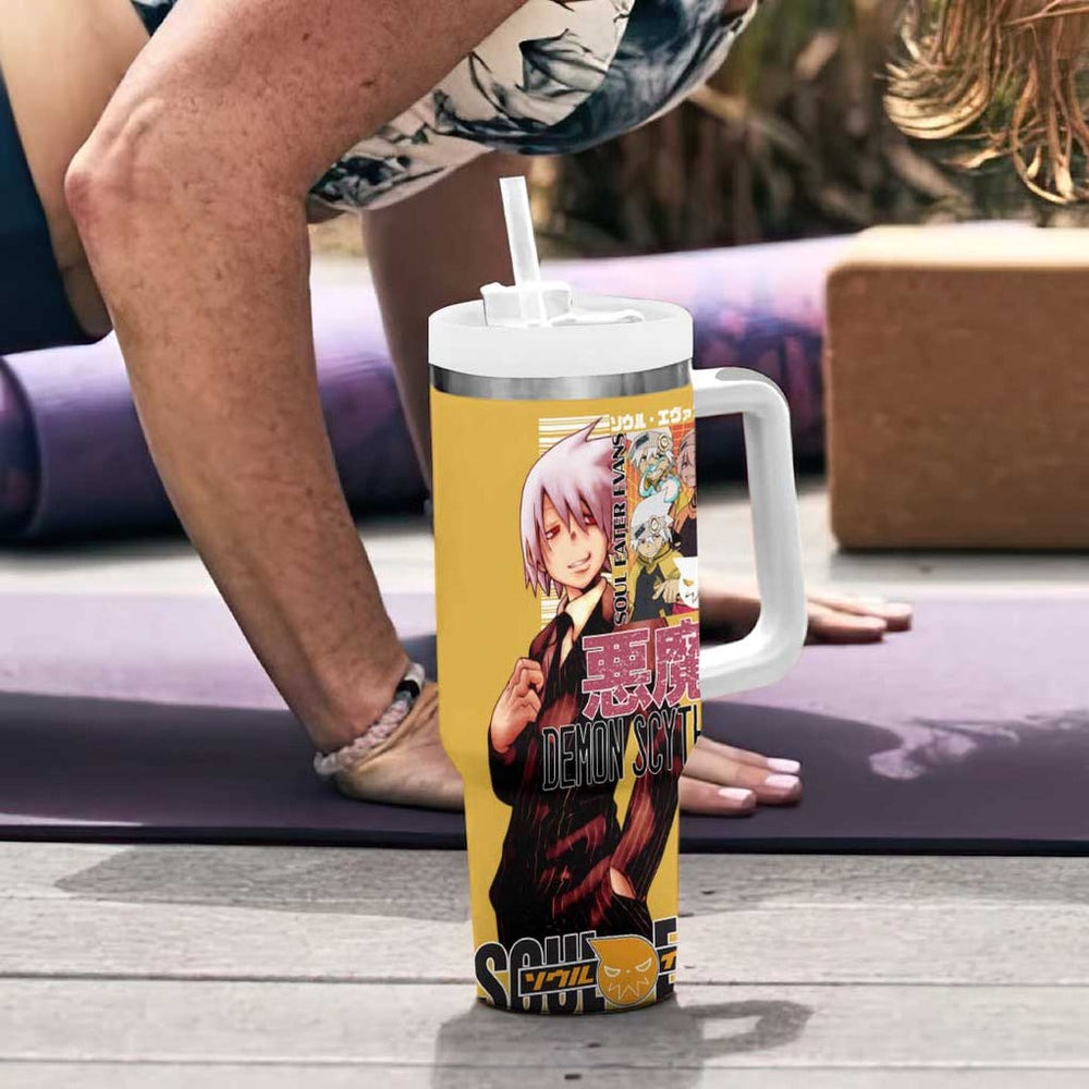 Soul Evans Soul Eater Tumbler With Handle Anime Style TS04 Soul Evans Soul Eater Tumbler With Handle Anime Style TS04