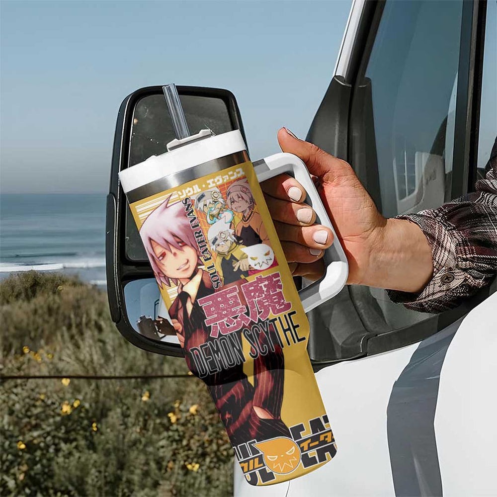 Soul Evans Soul Eater Tumbler With Handle Anime Style TS04 Soul Evans Soul Eater Tumbler With Handle Anime Style TS04