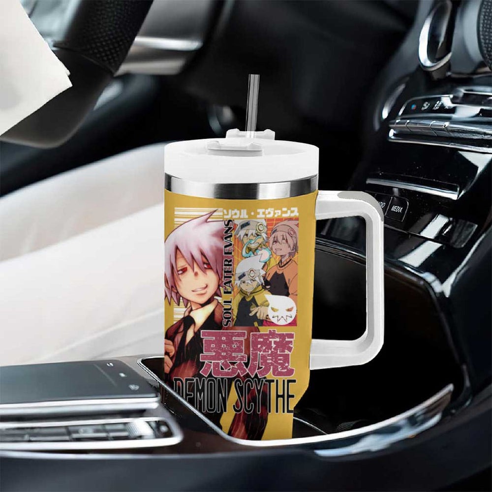 Soul Evans Soul Eater Tumbler With Handle Anime Style TS04 Soul Evans Soul Eater Tumbler With Handle Anime Style TS04
