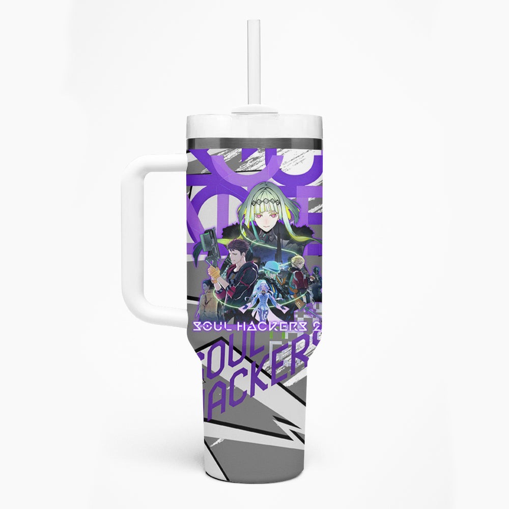 Soul Hackers 2 Persona Tumbler With Handle Anime Mix Polygon Cyber Style TS04 Soul Hackers 2 Persona Tumbler With Handle Anime Mix Polygon Cyber Style TS04