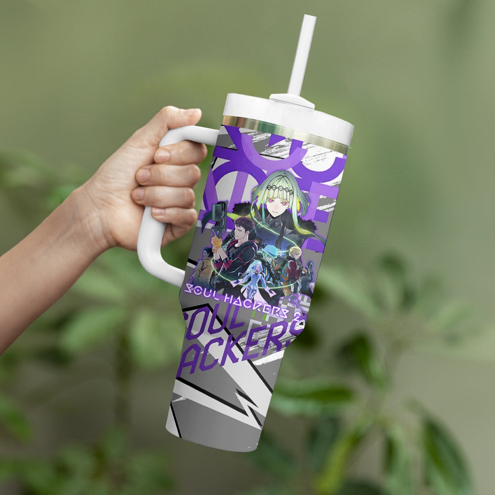 Soul Hackers 2 Persona Tumbler With Handle Anime Mix Polygon Cyber Style TS04 Soul Hackers 2 Persona Tumbler With Handle Anime Mix Polygon Cyber Style TS04