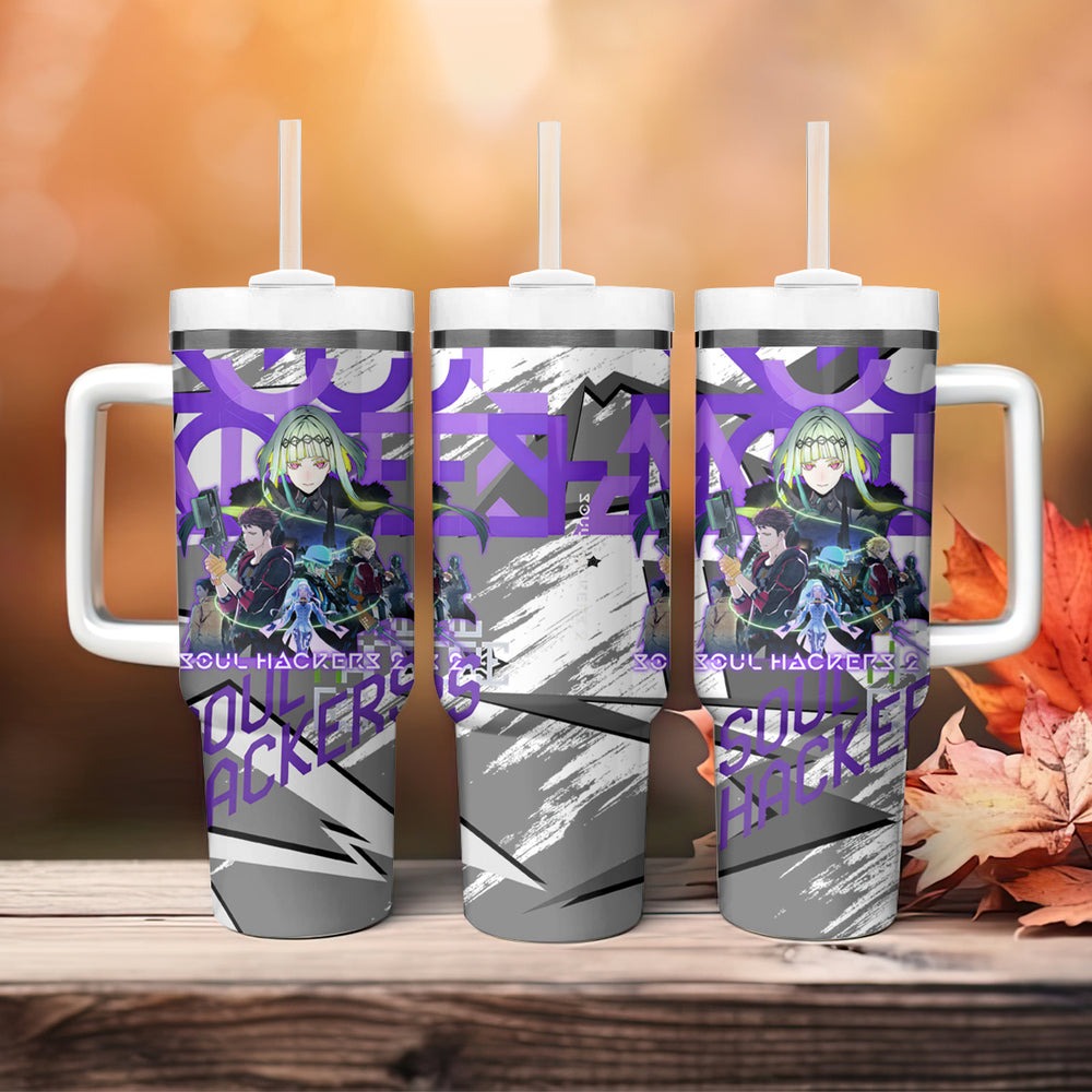 Soul Hackers 2 Persona Tumbler With Handle Anime Mix Polygon Cyber Style TS04 Soul Hackers 2 Persona Tumbler With Handle Anime Mix Polygon Cyber Style TS04