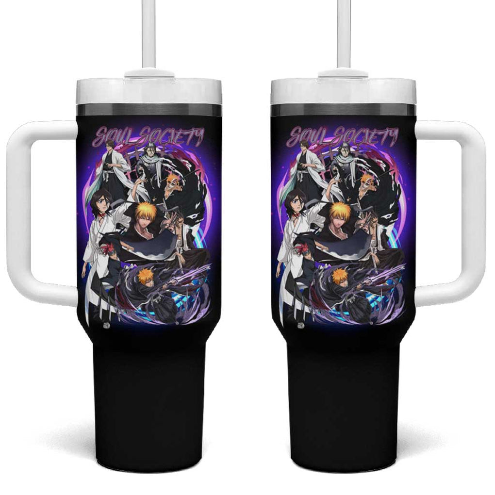 Soul Society Rescue Arc Bleach Tumbler With Handle Japan Anime Style TS04