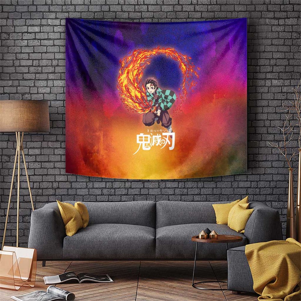 Space Samurai Tanjiro Demon Slayer Tumbler With Handle Anime Mix Abstracs Style TS04 Space Samurai Tanjiro Demon Slayer Tumbler With Handle Anime Mix Abstracs Style TS04