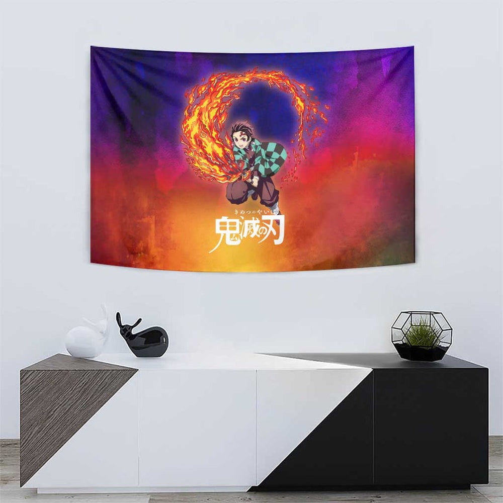 Space Samurai Tanjiro Demon Slayer Tumbler With Handle Anime Mix Abstracs Style TS04 Space Samurai Tanjiro Demon Slayer Tumbler With Handle Anime Mix Abstracs Style TS04