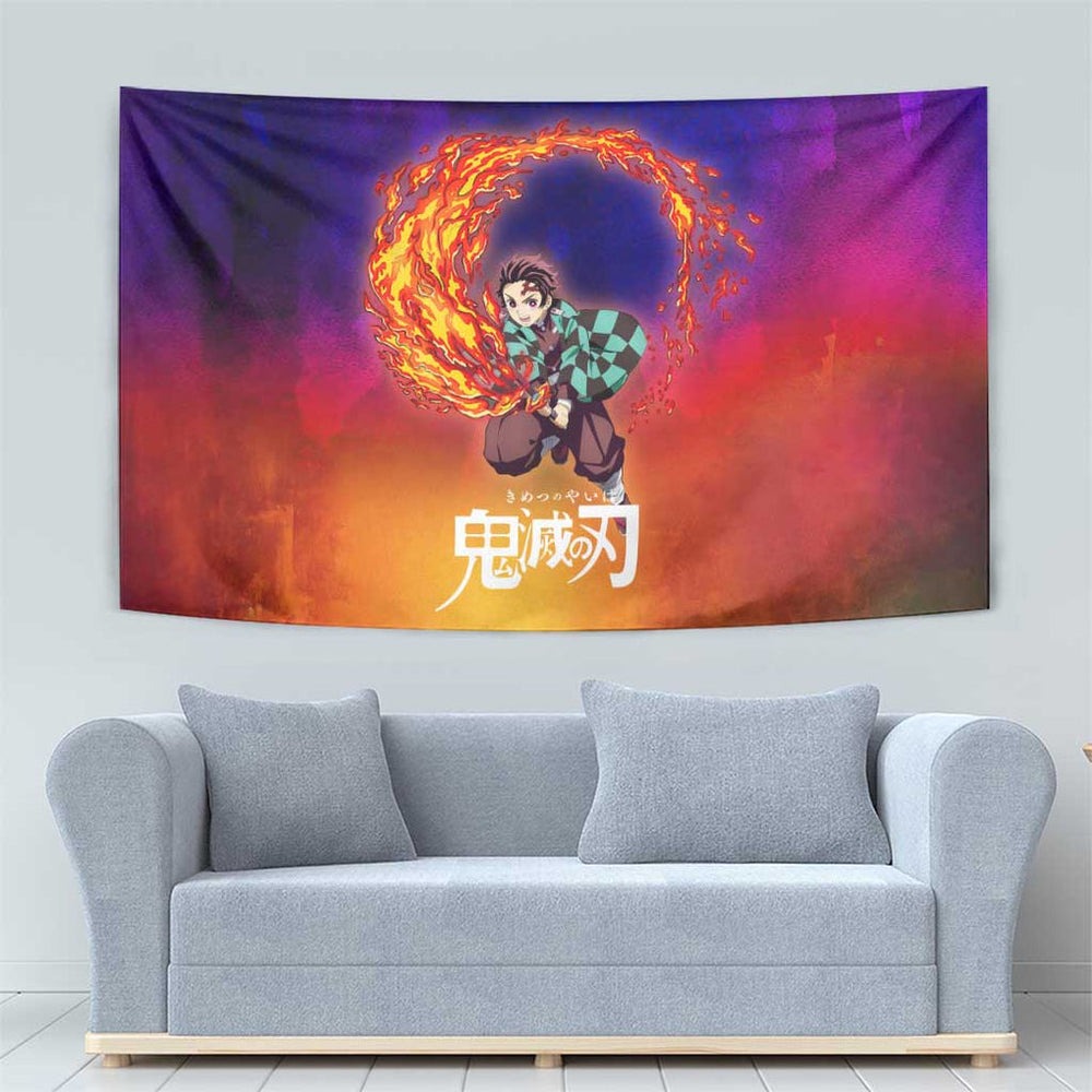 Space Samurai Tanjiro Demon Slayer Tumbler With Handle Anime Mix Abstracs Style TS04 Space Samurai Tanjiro Demon Slayer Tumbler With Handle Anime Mix Abstracs Style TS04