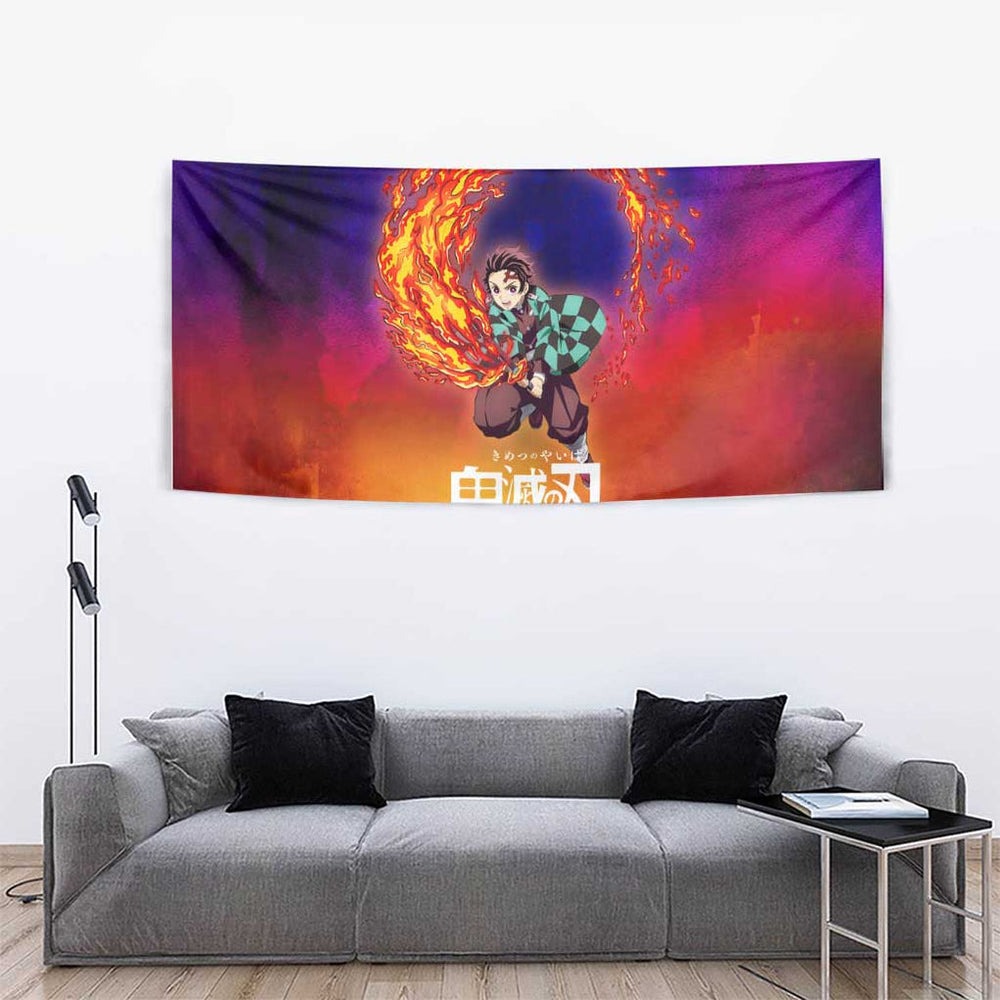 Space Samurai Tanjiro Demon Slayer Tumbler With Handle Anime Mix Abstracs Style TS04 Space Samurai Tanjiro Demon Slayer Tumbler With Handle Anime Mix Abstracs Style TS04