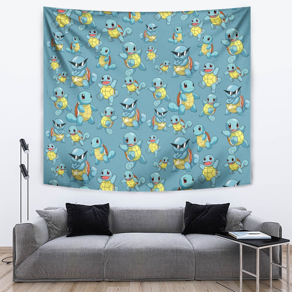Squirtle Clothes Pattern Style Tapestry TS04 Squirtle Clothes Pattern Style Tapestry TS04