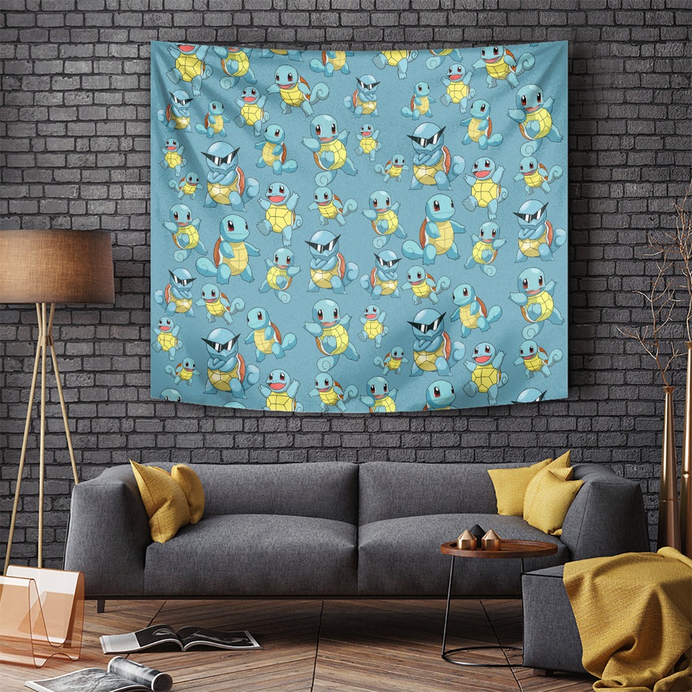 Squirtle Clothes Pattern Style Tapestry TS04 Squirtle Clothes Pattern Style Tapestry TS04
