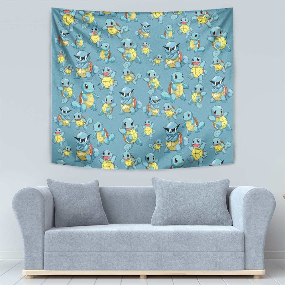 Squirtle Clothes Pattern Style Tapestry TS04 Squirtle Clothes Pattern Style Tapestry TS04