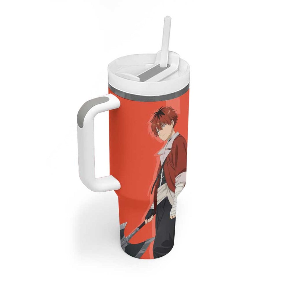 Stark - Frieren Tumbler With Handle Anime Style TS04 Stark - Frieren Tumbler With Handle Anime Style TS04