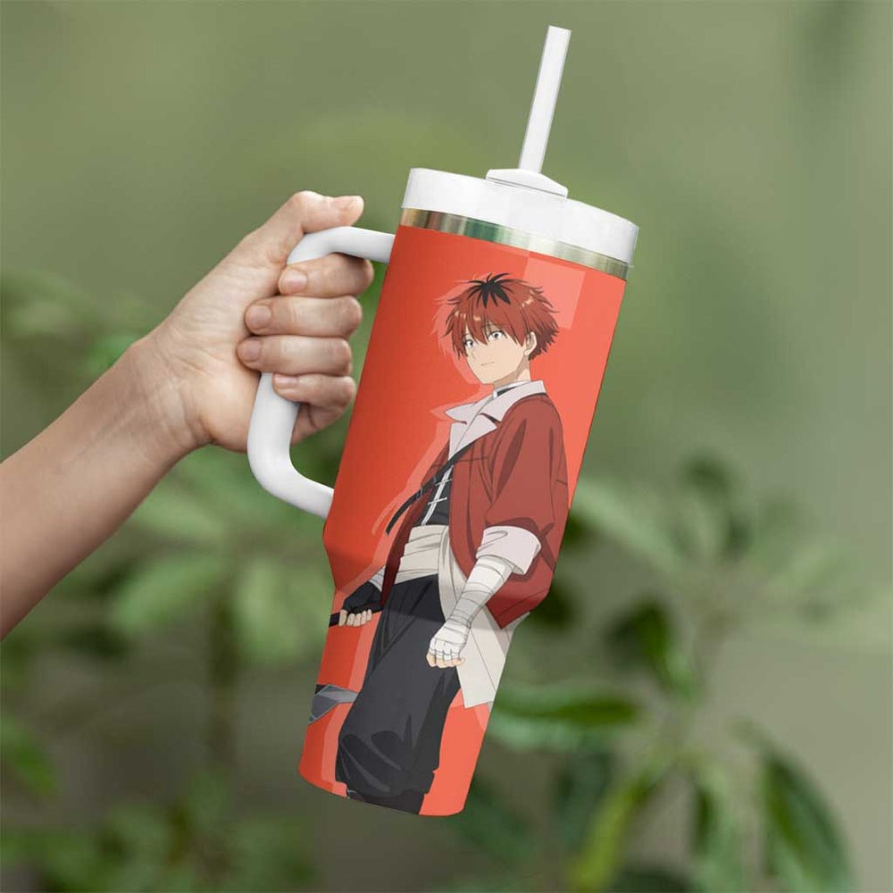 Stark - Frieren Tumbler With Handle Anime Style TS04 Stark - Frieren Tumbler With Handle Anime Style TS04