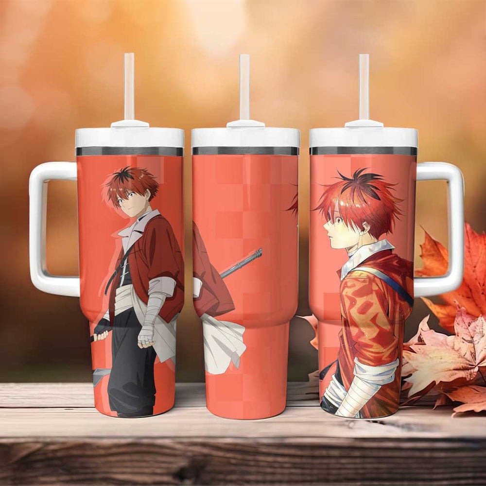 Stark - Frieren Tumbler With Handle Anime Style TS04 Stark - Frieren Tumbler With Handle Anime Style TS04