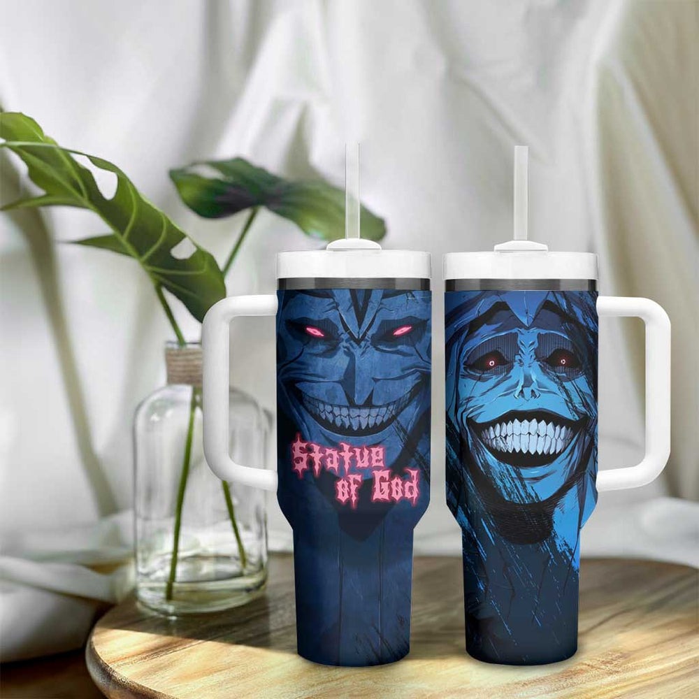 Statue of God - Solo Leveling Tumbler With Handle Anime Style TS04 Statue of God - Solo Leveling Tumbler With Handle Anime Style TS04