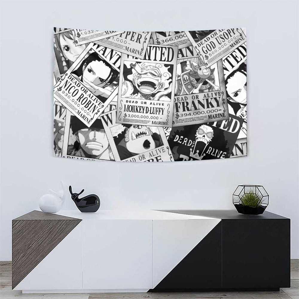 Straw Hat Wanted Pattern One Piece Tumbler With Handle Anime Mix Manga Style TS04 Straw Hat Wanted Pattern One Piece Tumbler With Handle Anime Mix Manga Style TS04