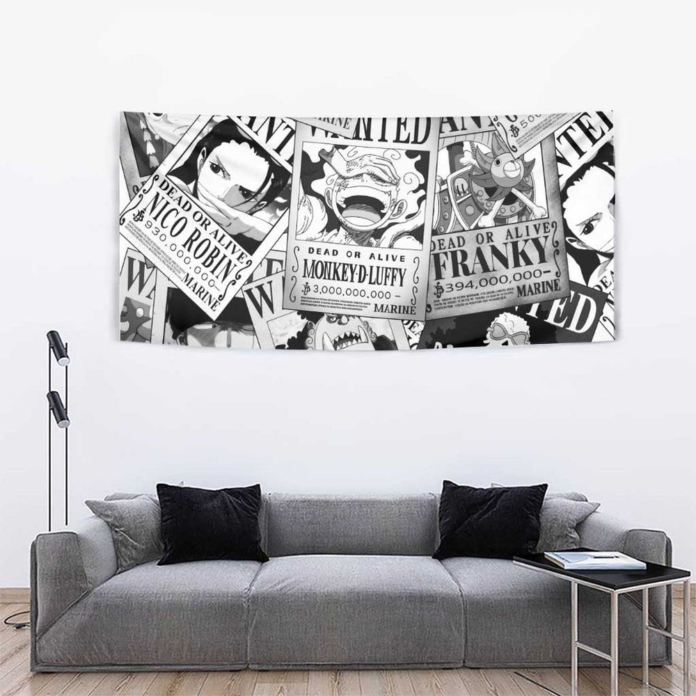 Straw Hat Wanted Pattern One Piece Tumbler With Handle Anime Mix Manga Style TS04 Straw Hat Wanted Pattern One Piece Tumbler With Handle Anime Mix Manga Style TS04
