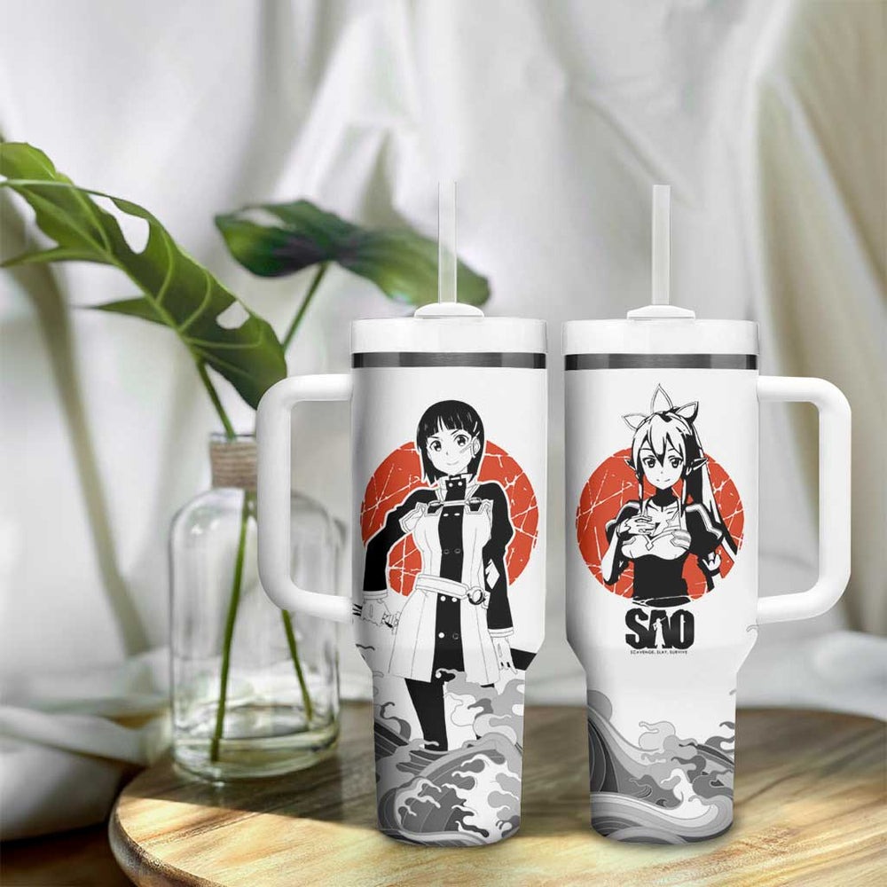 Suguha Kirigaya - Sword Art Online Tumbler With Handle Anime Style TS04 Suguha Kirigaya - Sword Art Online Tumbler With Handle Anime Style TS04