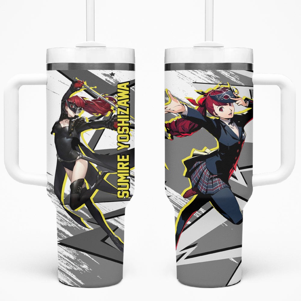 Sumire Yoshizawa Persona Tumbler With Handle Anime Mix Polygon Cyber Style TS04 Sumire Yoshizawa Persona Tumbler With Handle Anime Mix Polygon Cyber Style TS04
