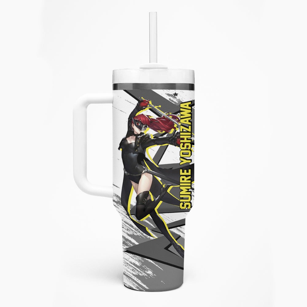 Sumire Yoshizawa Persona Tumbler With Handle Anime Mix Polygon Cyber Style TS04 Sumire Yoshizawa Persona Tumbler With Handle Anime Mix Polygon Cyber Style TS04