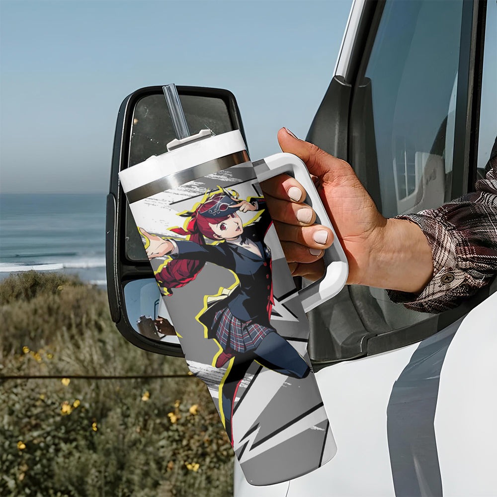Sumire Yoshizawa Persona Tumbler With Handle Anime Mix Polygon Cyber Style TS04 Sumire Yoshizawa Persona Tumbler With Handle Anime Mix Polygon Cyber Style TS04