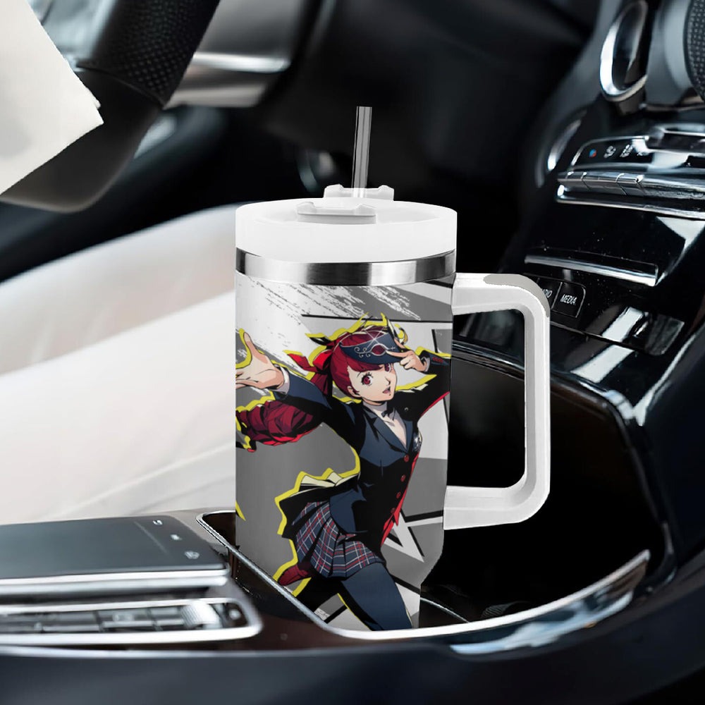 Sumire Yoshizawa Persona Tumbler With Handle Anime Mix Polygon Cyber Style TS04 Sumire Yoshizawa Persona Tumbler With Handle Anime Mix Polygon Cyber Style TS04