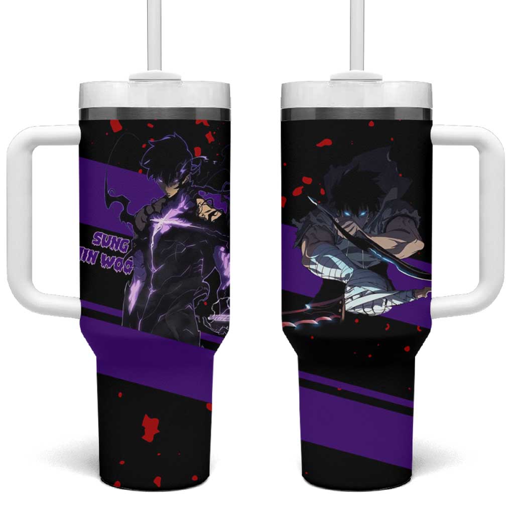 Sung Jin Woo - - Solo Leveling Tumbler With Handle Anime Style TS04