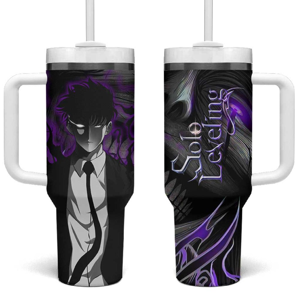 Sung Jin-Woo - Solo Leving Tumbler With Handle Anime Style TS04 Sung Jin-Woo - Solo Leving Tumbler With Handle Anime Style TS04