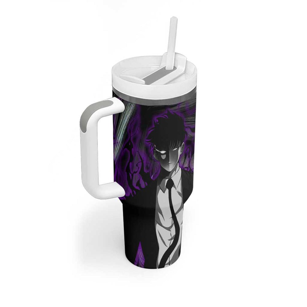 Sung Jin-Woo - Solo Leving Tumbler With Handle Anime Style TS04 Sung Jin-Woo - Solo Leving Tumbler With Handle Anime Style TS04