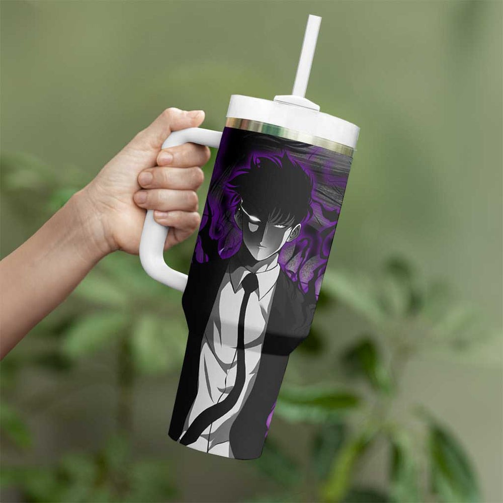 Sung Jin-Woo - Solo Leving Tumbler With Handle Anime Style TS04 Sung Jin-Woo - Solo Leving Tumbler With Handle Anime Style TS04