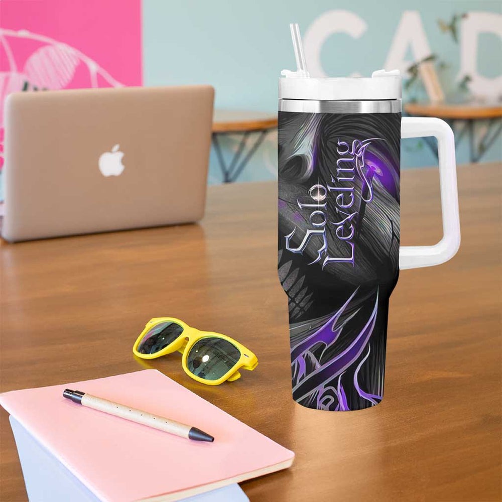 Sung Jin-Woo - Solo Leving Tumbler With Handle Anime Style TS04 Sung Jin-Woo - Solo Leving Tumbler With Handle Anime Style TS04