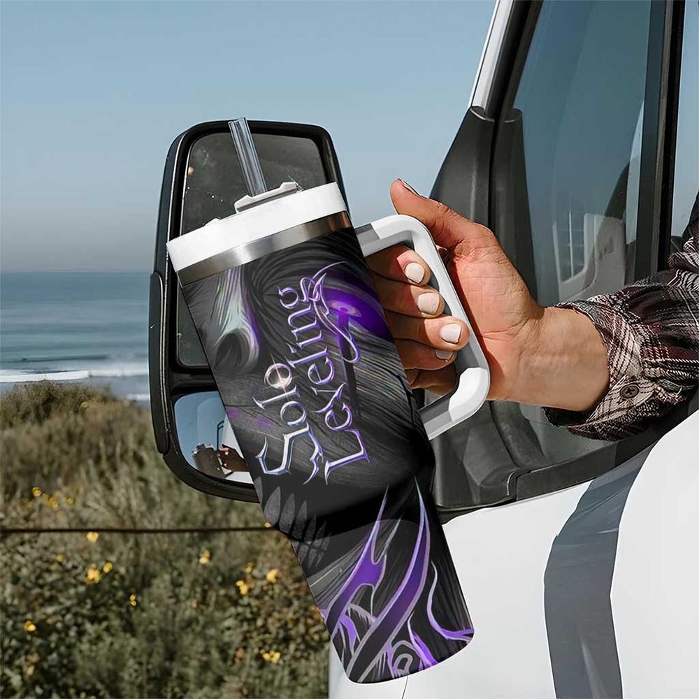 Sung Jin-Woo - Solo Leving Tumbler With Handle Anime Style TS04 Sung Jin-Woo - Solo Leving Tumbler With Handle Anime Style TS04