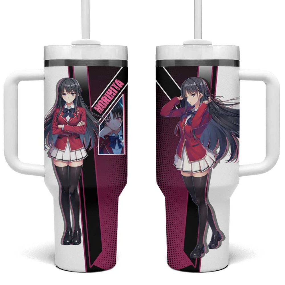 Suzune Horikita Tumbler With Handle Elegant School Anime Style TS04 Suzune Horikita Tumbler With Handle Elegant School Anime Style TS04