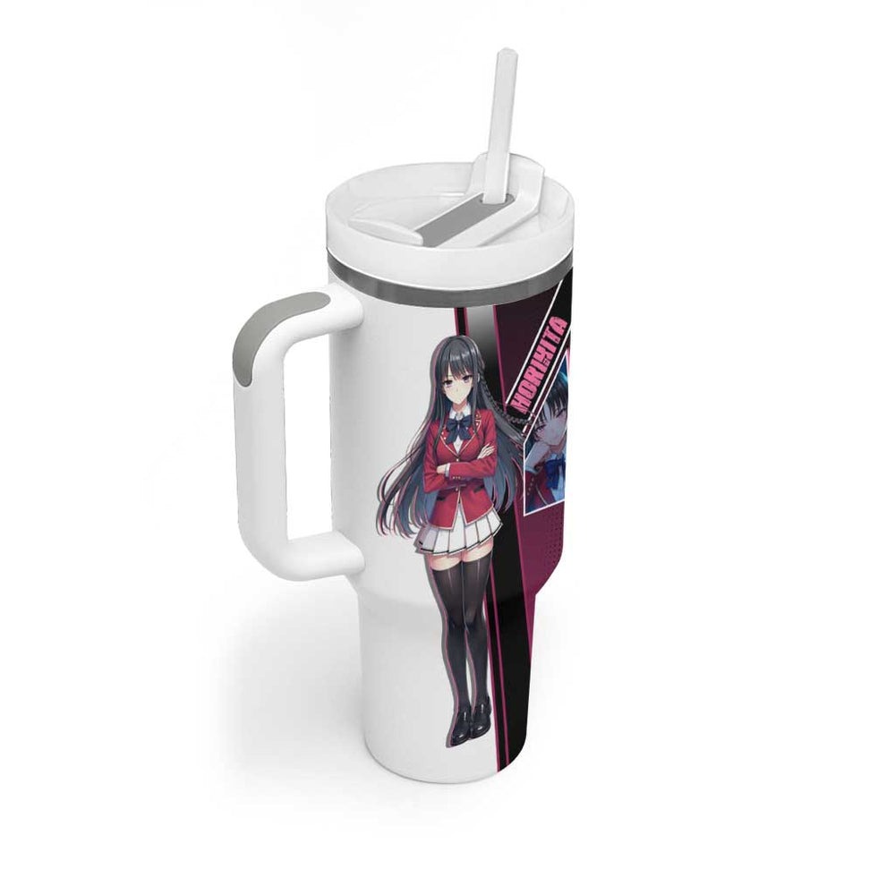 Suzune Horikita Tumbler With Handle Elegant School Anime Style TS04 Suzune Horikita Tumbler With Handle Elegant School Anime Style TS04