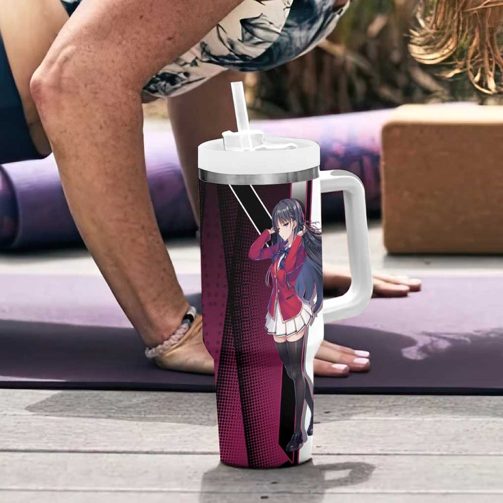 Suzune Horikita Tumbler With Handle Elegant School Anime Style TS04 Suzune Horikita Tumbler With Handle Elegant School Anime Style TS04