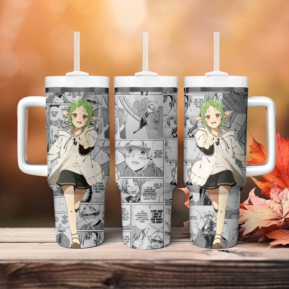 Sylphiette Mushoku Tensei Tumbler With Handle Manga Mix Anime TS04 Sylphiette Mushoku Tensei Tumbler With Handle Manga Mix Anime TS04