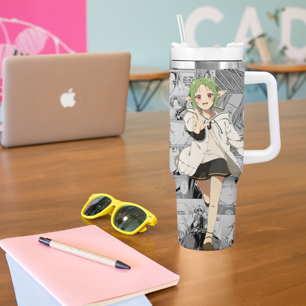 Sylphiette Mushoku Tensei Tumbler With Handle Manga Mix Anime TS04 Sylphiette Mushoku Tensei Tumbler With Handle Manga Mix Anime TS04