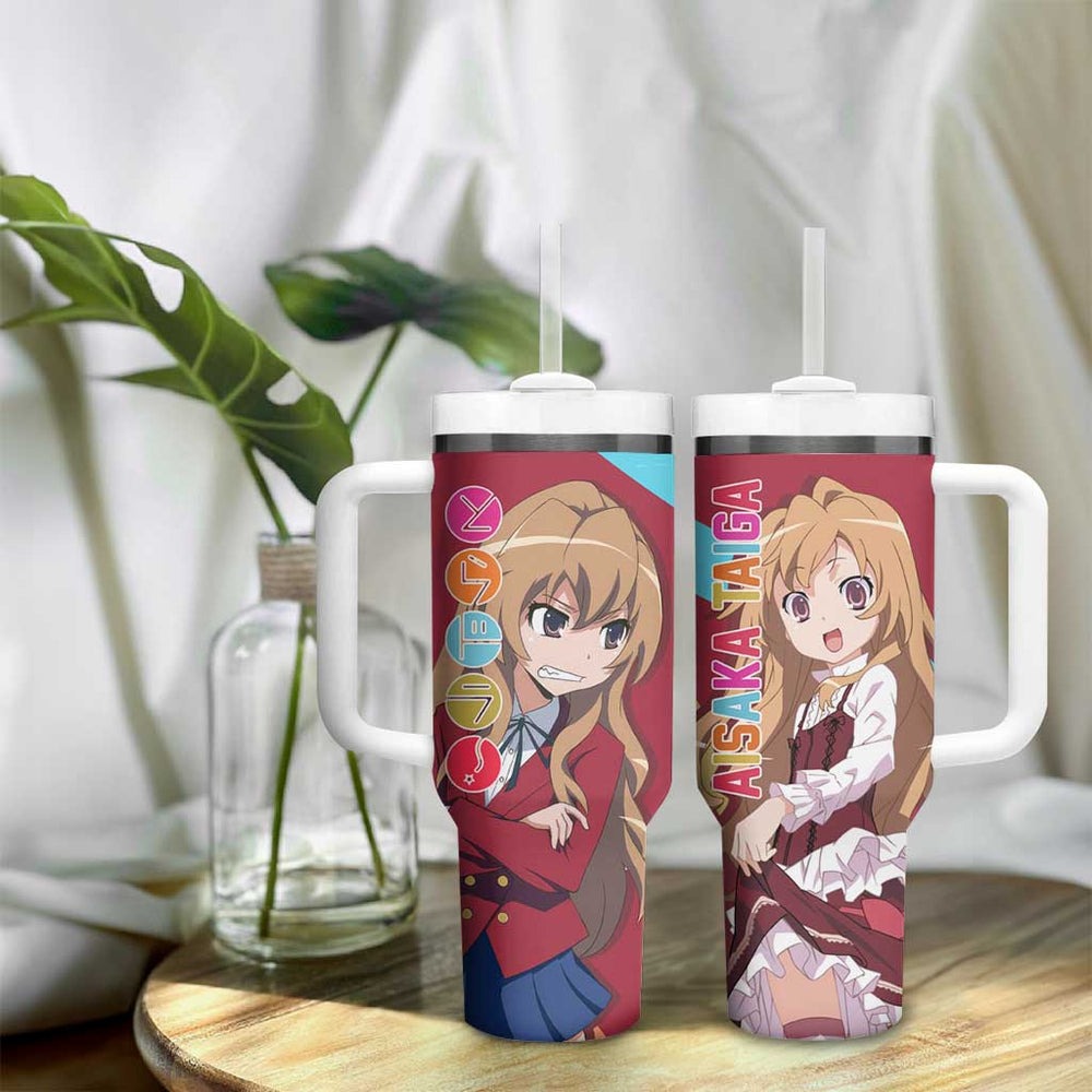 Taiga Aisaka - Toradora Tumbler With Handle Anime Style TS04 Taiga Aisaka - Toradora Tumbler With Handle Anime Style TS04