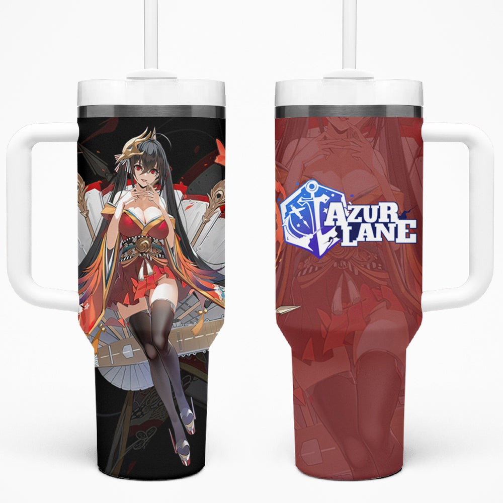 Taihou - Azur Lane Tumbler With Handle Anime Game Style TS04 Taihou - Azur Lane Tumbler With Handle Anime Game Style TS04
