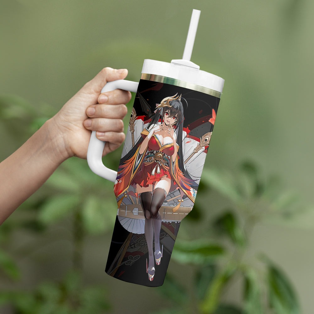 Taihou - Azur Lane Tumbler With Handle Anime Game Style TS04 Taihou - Azur Lane Tumbler With Handle Anime Game Style TS04