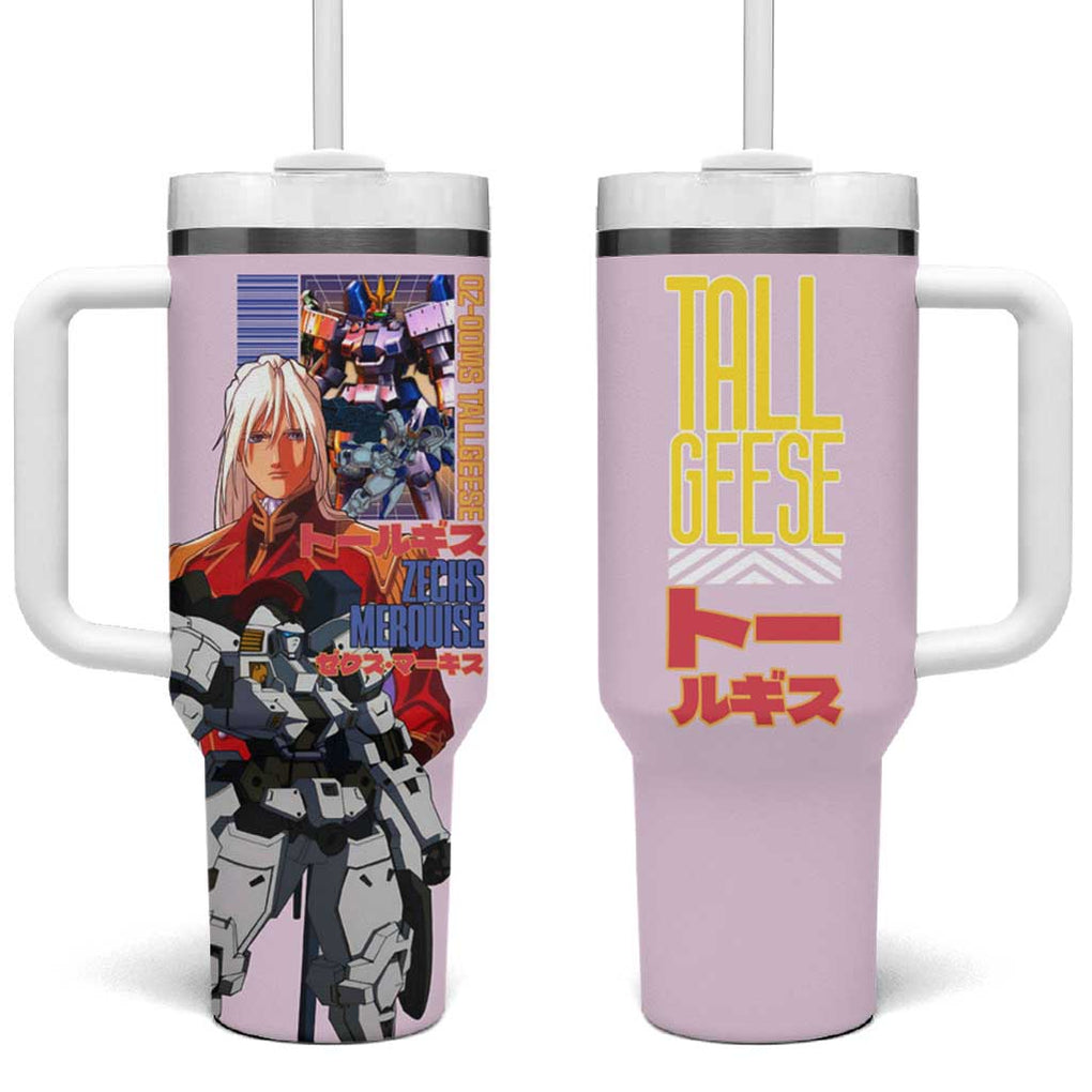 Tallgeese x Zechs Merquise Gundam Wing Tumbler With Handle Anime Style TS04