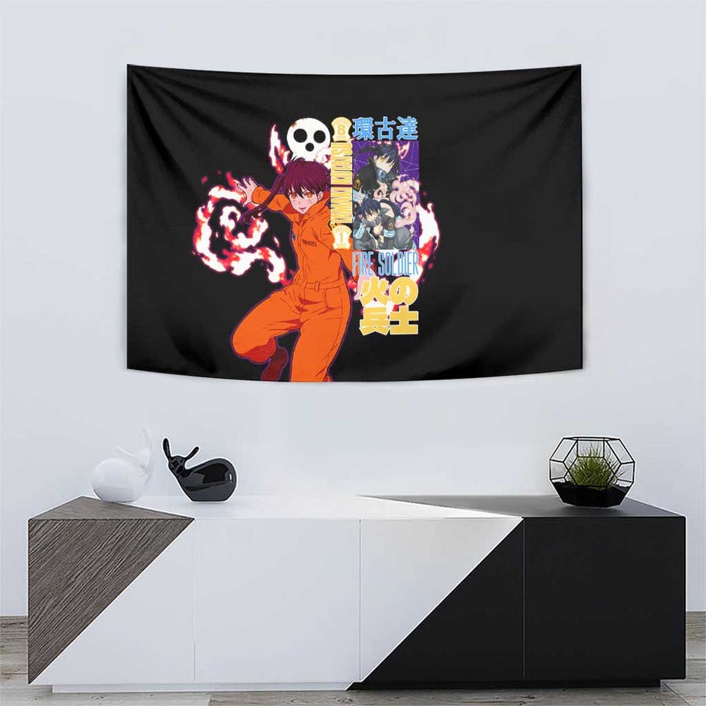Tamaki Kotatsu Fire Force Tumbler With Handle Japan Anime Style TS04