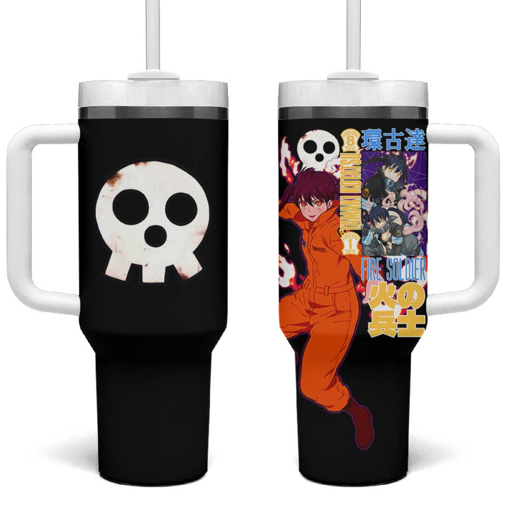 Tamaki Kotatsu Fire Force Tumbler With Handle Japan Anime Style TS04