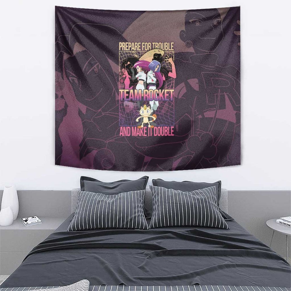 Team Rocket Poke Tapestry Japan Anime Style TS04 Team Rocket Poke Tapestry Japan Anime Style TS04