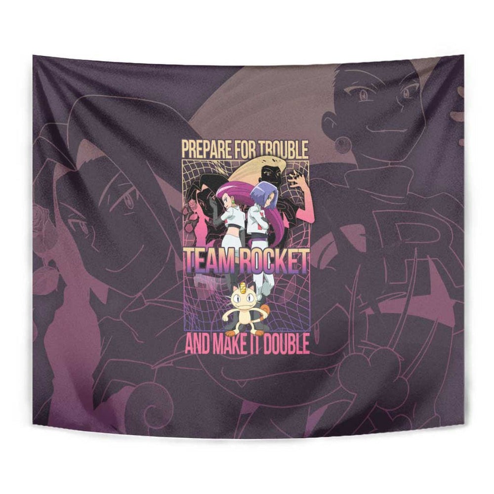 Team Rocket Poke Tapestry Japan Anime Style TS04 Team Rocket Poke Tapestry Japan Anime Style TS04